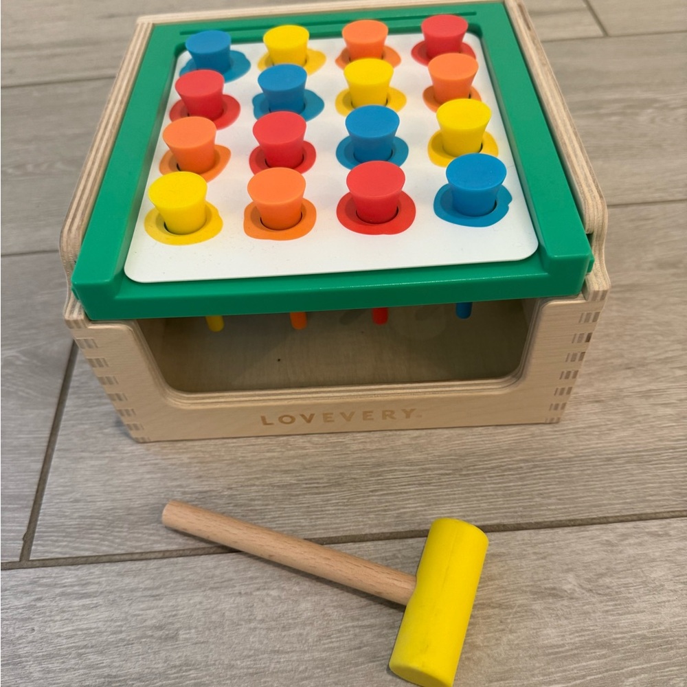 Lovevery Match & Tap Hammer Set from The Investigator Play Kit (Months 31-33)